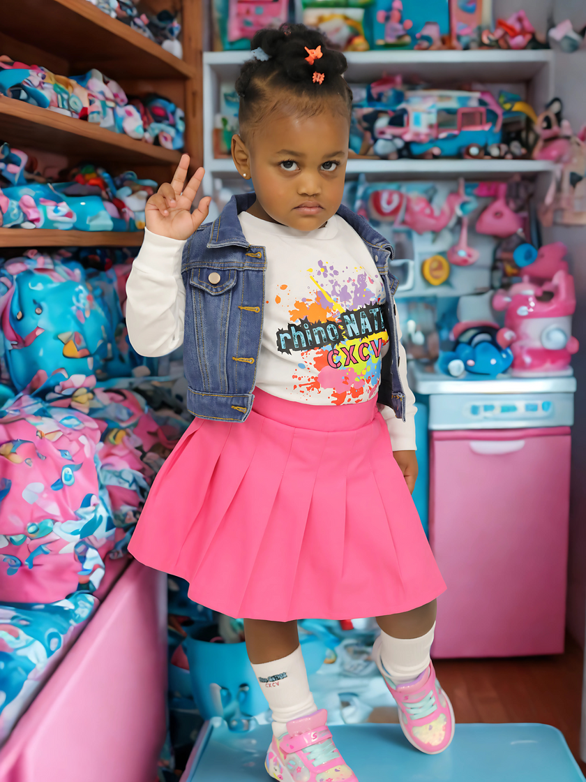 rhino Nation Rainbow Splash Tee