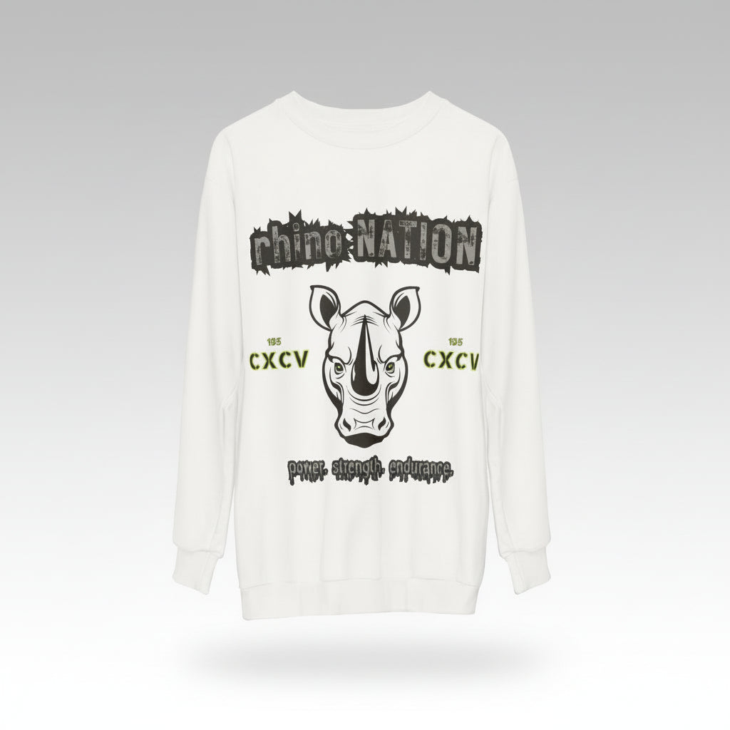 rhino Nation Leather Rock Sweatshirt