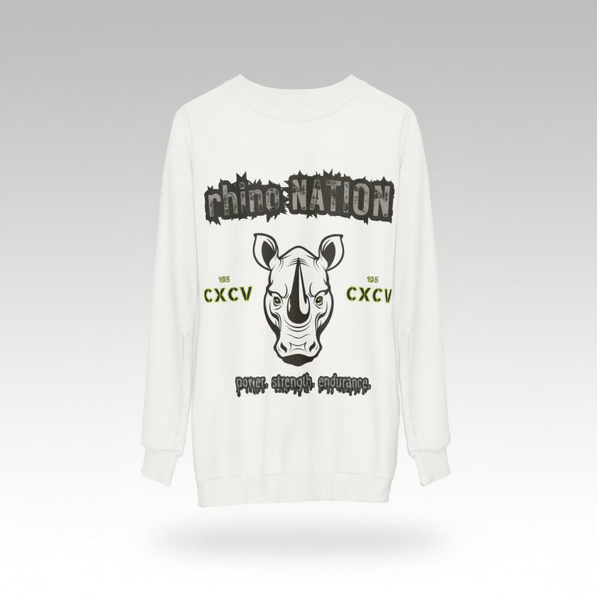 rhino Nation Leather Rock Sweatshirt
